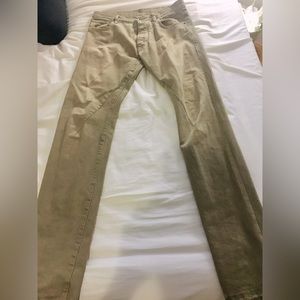 Rick Owens Drkshdw jeans sz 30 light tan distressed